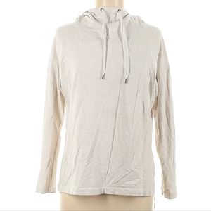 Lou & Grey Signature Soft Ivory Cream Neutral Pullover Hoodie